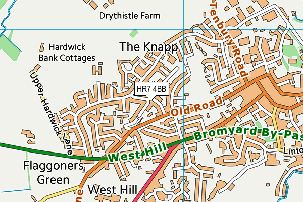 HR7 4BB map - OS VectorMap District (Ordnance Survey) HR7 4BB map - OS VectorMap District (Ordnance Survey)
