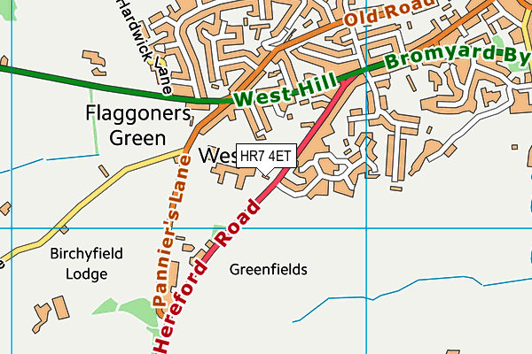 HR7 4ET map - OS VectorMap District (Ordnance Survey) HR7 4ET map - OS VectorMap District (Ordnance Survey)