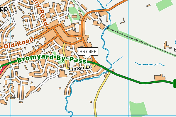 HR7 4FE map - OS VectorMap District (Ordnance Survey)