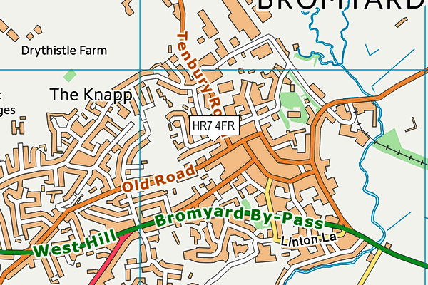 HR7 4FR map - OS VectorMap District (Ordnance Survey) HR7 4FR map - OS VectorMap District (Ordnance Survey)