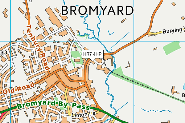 HR7 4HP map - OS VectorMap District (Ordnance Survey) HR7 4HP map - OS VectorMap District (Ordnance Survey)