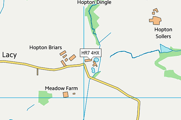 HR7 4HX map - OS VectorMap District (Ordnance Survey)