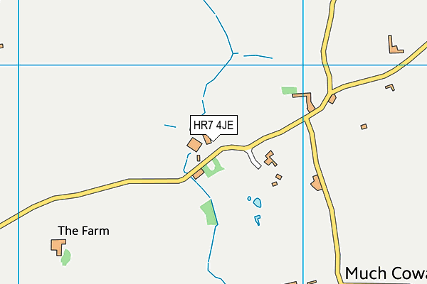 HR7 4JE map - OS VectorMap District (Ordnance Survey)