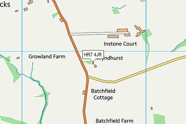 HR7 4JR map - OS VectorMap District (Ordnance Survey)