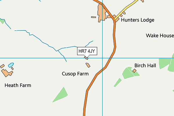 HR7 4JY map - OS VectorMap District (Ordnance Survey) HR7 4JY map - OS VectorMap District (Ordnance Survey)