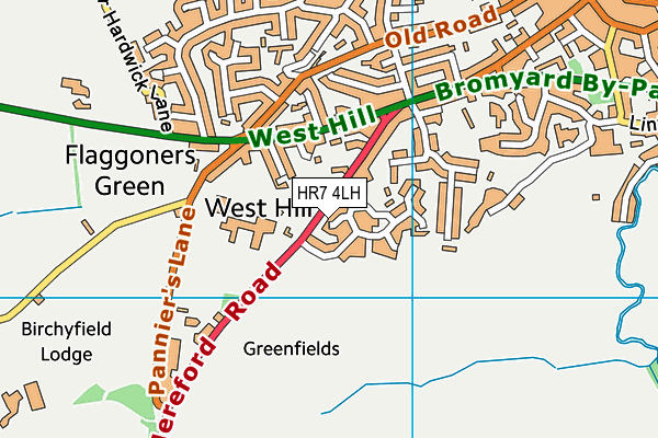 HR7 4LH map - OS VectorMap District (Ordnance Survey) HR7 4LH map - OS VectorMap District (Ordnance Survey)