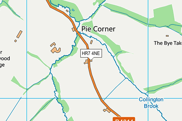 HR7 4NE map - OS VectorMap District (Ordnance Survey) HR7 4NE map - OS VectorMap District (Ordnance Survey)