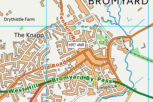 HR7 4NR map - OS VectorMap District (Ordnance Survey) HR7 4NR map - OS VectorMap District (Ordnance Survey)