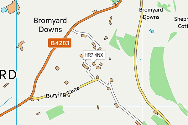 HR7 4NX map - OS VectorMap District (Ordnance Survey) HR7 4NX map - OS VectorMap District (Ordnance Survey)