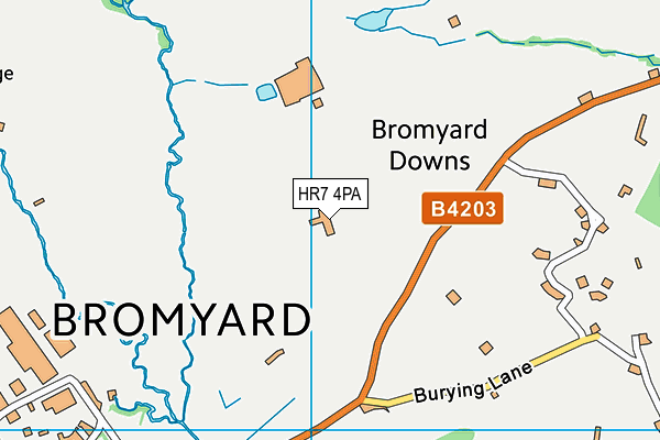 HR7 4PA map - OS VectorMap District (Ordnance Survey)