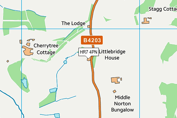 HR7 4PN map - OS VectorMap District (Ordnance Survey) HR7 4PN map - OS VectorMap District (Ordnance Survey)