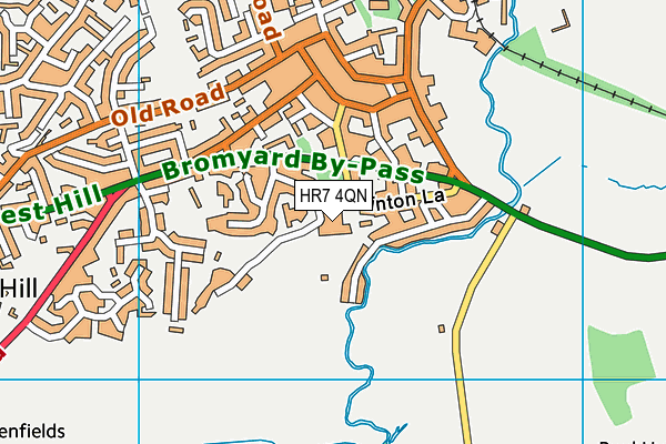 HR7 4QN map - OS VectorMap District (Ordnance Survey) HR7 4QN map - OS VectorMap District (Ordnance Survey)