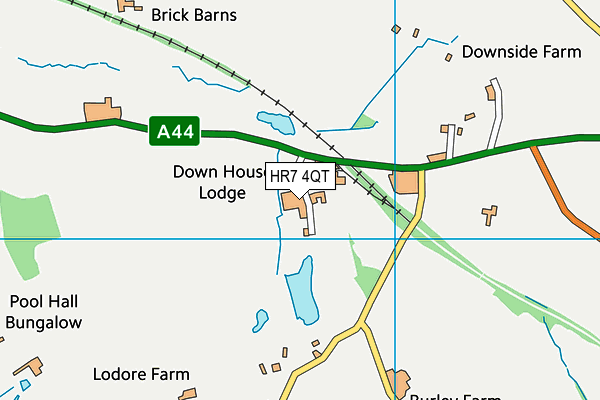 HR7 4QT map - OS VectorMap District (Ordnance Survey)
