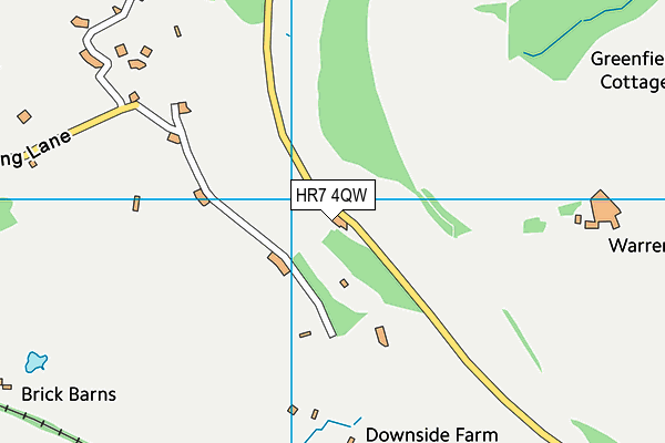 HR7 4QW map - OS VectorMap District (Ordnance Survey) HR7 4QW map - OS VectorMap District (Ordnance Survey)