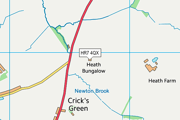 HR7 4QX map - OS VectorMap District (Ordnance Survey) HR7 4QX map - OS VectorMap District (Ordnance Survey)