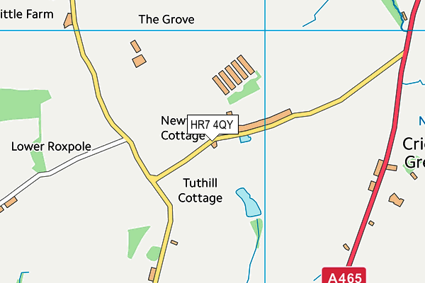 HR7 4QY map - OS VectorMap District (Ordnance Survey) HR7 4QY map - OS VectorMap District (Ordnance Survey)
