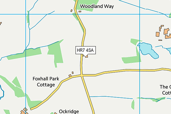 HR7 4SA map - OS VectorMap District (Ordnance Survey) HR7 4SA map - OS VectorMap District (Ordnance Survey)