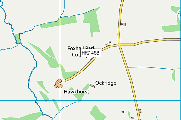 HR7 4SB map - OS VectorMap District (Ordnance Survey) HR7 4SB map - OS VectorMap District (Ordnance Survey)