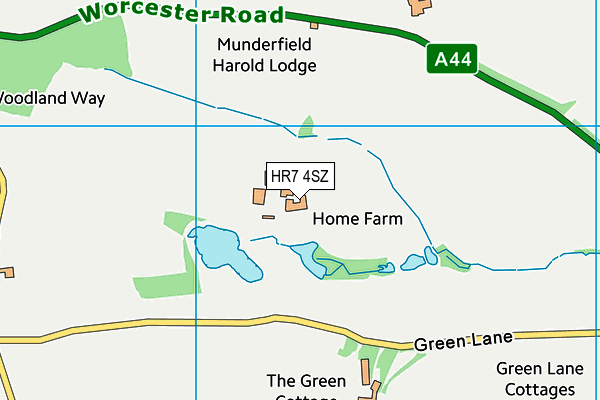 HR7 4SZ map - OS VectorMap District (Ordnance Survey) HR7 4SZ map - OS VectorMap District (Ordnance Survey)