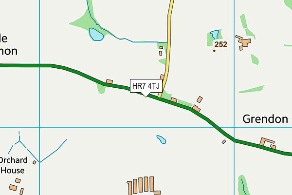 HR7 4TJ map - OS VectorMap District (Ordnance Survey) HR7 4TJ map - OS VectorMap District (Ordnance Survey)