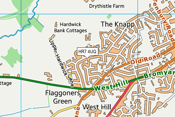 HR7 4UQ map - OS VectorMap District (Ordnance Survey) HR7 4UQ map - OS VectorMap District (Ordnance Survey)