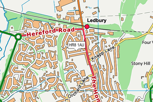 HR8 1AU map - OS VectorMap District (Ordnance Survey)