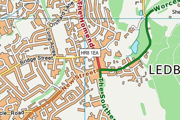 HR8 1EA map - OS VectorMap District (Ordnance Survey) HR8 1EA map - OS VectorMap District (Ordnance Survey)