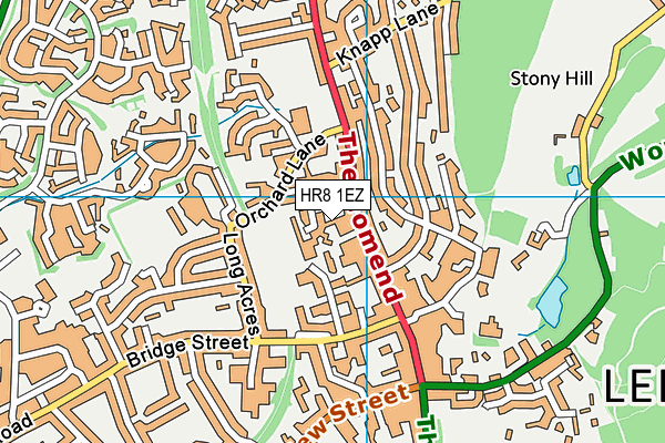 HR8 1EZ map - OS VectorMap District (Ordnance Survey)