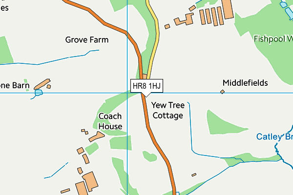 HR8 1HJ map - OS VectorMap District (Ordnance Survey) HR8 1HJ map - OS VectorMap District (Ordnance Survey)