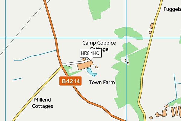 HR8 1HQ map - OS VectorMap District (Ordnance Survey)