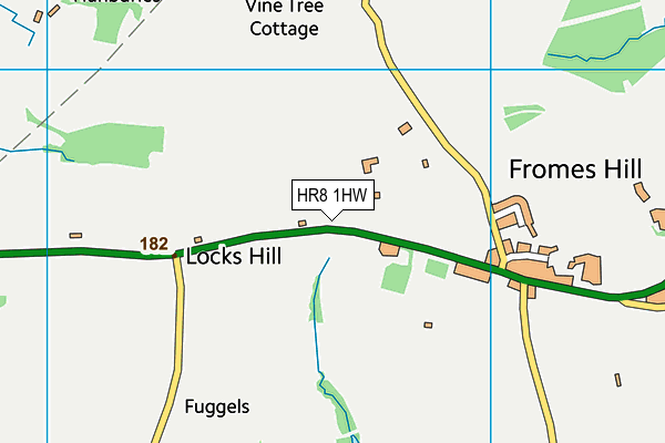 HR8 1HW map - OS VectorMap District (Ordnance Survey) HR8 1HW map - OS VectorMap District (Ordnance Survey)