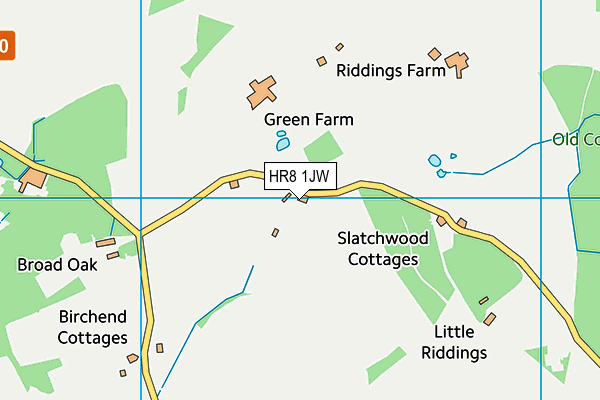HR8 1JW map - OS VectorMap District (Ordnance Survey) HR8 1JW map - OS VectorMap District (Ordnance Survey)