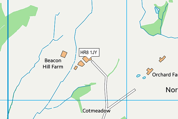 HR8 1JY map - OS VectorMap District (Ordnance Survey) HR8 1JY map - OS VectorMap District (Ordnance Survey)