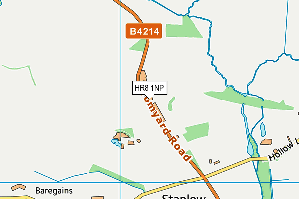 HR8 1NP map - OS VectorMap District (Ordnance Survey) HR8 1NP map - OS VectorMap District (Ordnance Survey)