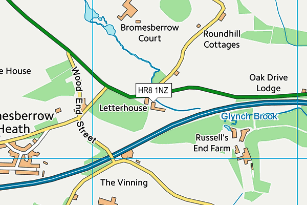 HR8 1NZ map - OS VectorMap District (Ordnance Survey) HR8 1NZ map - OS VectorMap District (Ordnance Survey)