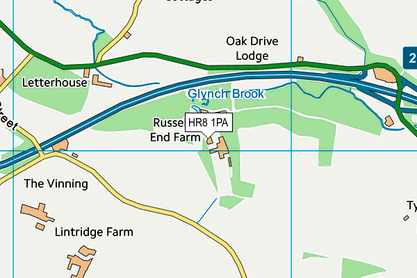 HR8 1PA map - OS VectorMap District (Ordnance Survey) HR8 1PA map - OS VectorMap District (Ordnance Survey)
