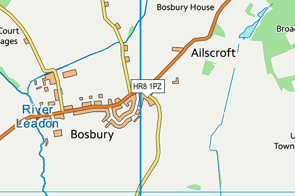 HR8 1PZ map - OS VectorMap District (Ordnance Survey) HR8 1PZ map - OS VectorMap District (Ordnance Survey)