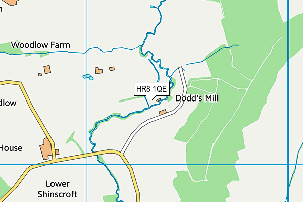 HR8 1QE map - OS VectorMap District (Ordnance Survey) HR8 1QE map - OS VectorMap District (Ordnance Survey)