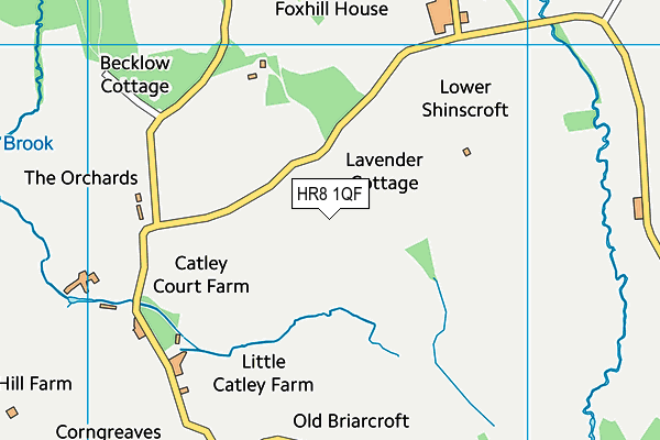HR8 1QF map - OS VectorMap District (Ordnance Survey) HR8 1QF map - OS VectorMap District (Ordnance Survey)