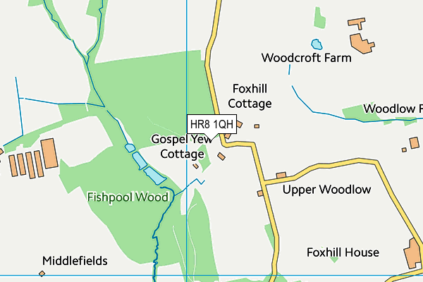HR8 1QH map - OS VectorMap District (Ordnance Survey) HR8 1QH map - OS VectorMap District (Ordnance Survey)