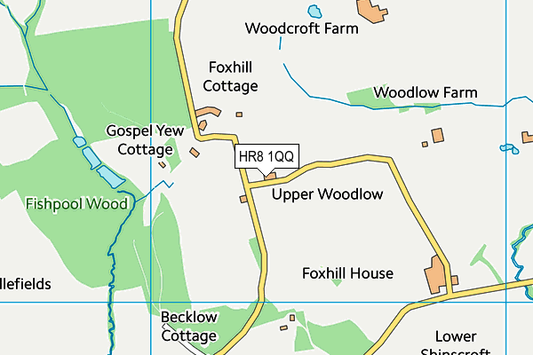 HR8 1QQ map - OS VectorMap District (Ordnance Survey) HR8 1QQ map - OS VectorMap District (Ordnance Survey)
