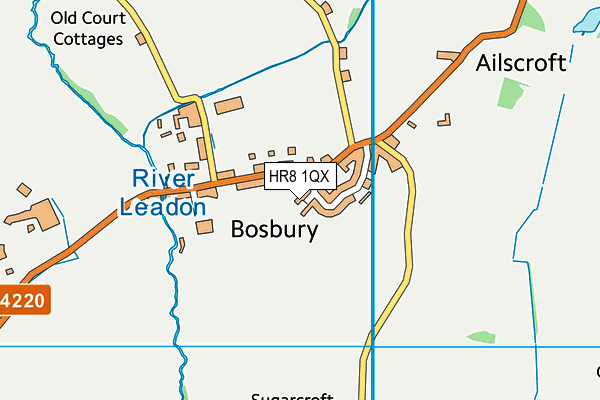 HR8 1QX map - OS VectorMap District (Ordnance Survey) HR8 1QX map - OS VectorMap District (Ordnance Survey)