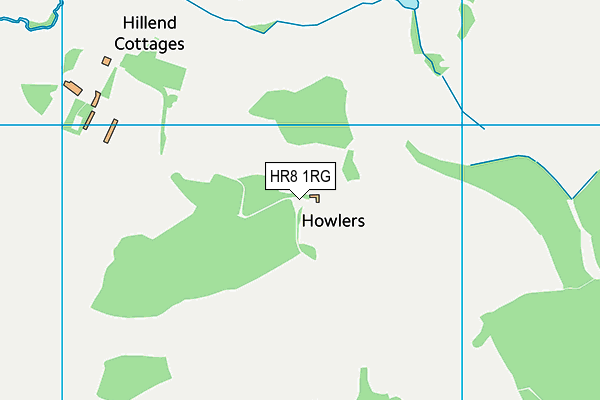 HR8 1RG map - OS VectorMap District (Ordnance Survey) HR8 1RG map - OS VectorMap District (Ordnance Survey)