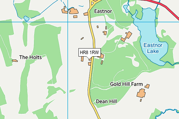 HR8 1RW map - OS VectorMap District (Ordnance Survey)