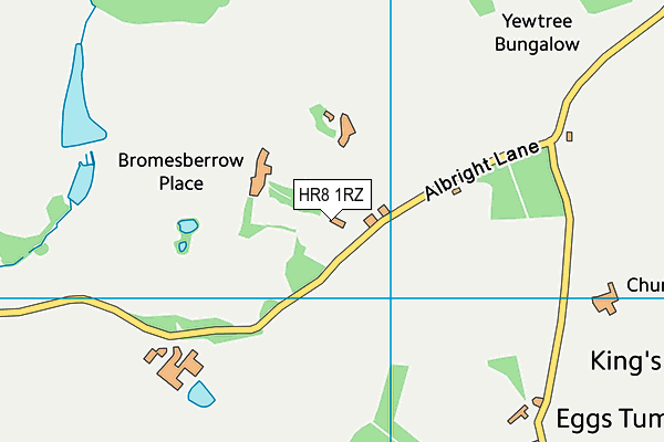 HR8 1RZ map - OS VectorMap District (Ordnance Survey) HR8 1RZ map - OS VectorMap District (Ordnance Survey)