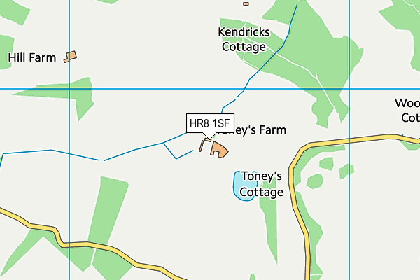 HR8 1SF map - OS VectorMap District (Ordnance Survey) HR8 1SF map - OS VectorMap District (Ordnance Survey)