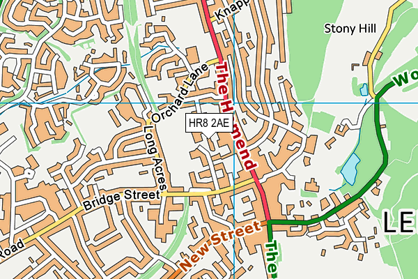 HR8 2AE map - OS VectorMap District (Ordnance Survey) HR8 2AE map - OS VectorMap District (Ordnance Survey)