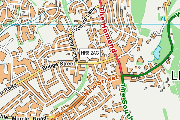 HR8 2AG map - OS VectorMap District (Ordnance Survey) HR8 2AG map - OS VectorMap District (Ordnance Survey)