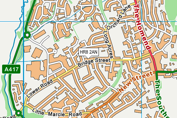 HR8 2AN map - OS VectorMap District (Ordnance Survey) HR8 2AN map - OS VectorMap District (Ordnance Survey)