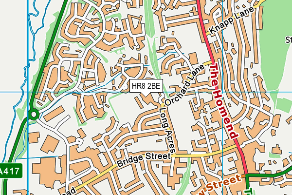 HR8 2BE map - OS VectorMap District (Ordnance Survey) HR8 2BE map - OS VectorMap District (Ordnance Survey)